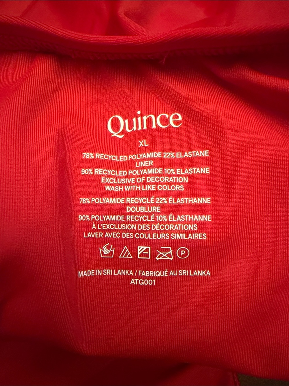 Quince Red One-Piece Swimsuit - Picture 10 of 10
